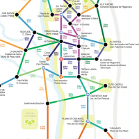 Metro-a-peu, el mapa sinòptic del municipi